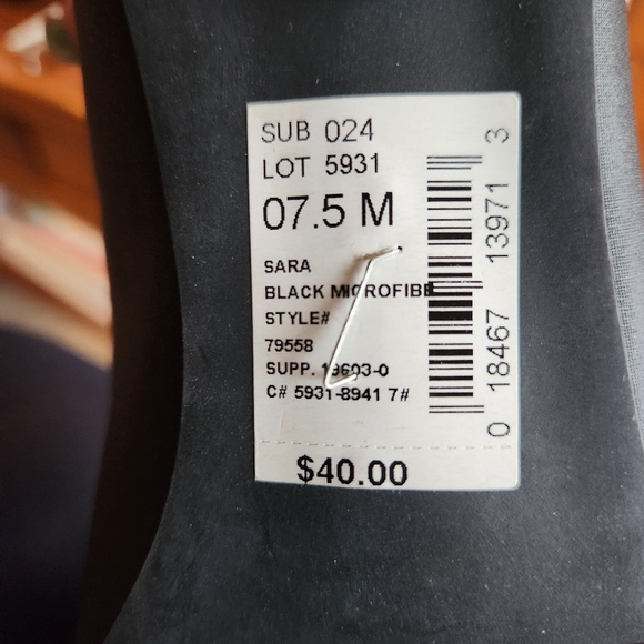 NWT Hush Puppies Sarah block heel pump Size 7.5 Color black - Picture 4 of 8